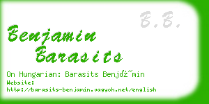 benjamin barasits business card